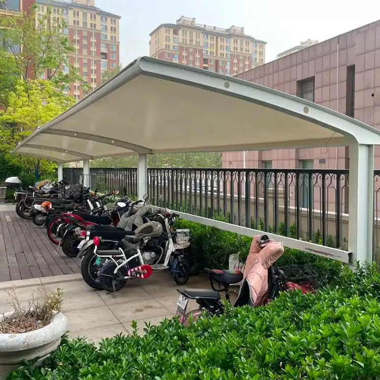 怒江膜结构电动车棚